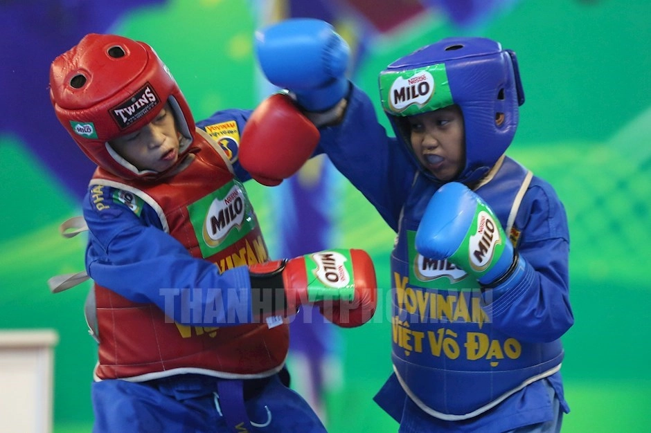 Các võ sinh tranh tài ở 108 bộ huy chương của 62 nội dung quyền và đối kháng, ở cả 3 cấp học